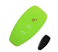Happyit Silicone Car Remote Control Key Cover Case Keychain for Ford Focus MK3 MK4 Kuga Escape Ecosport New Fiesta (Green)