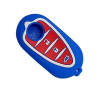 Happyit Silicone Car Smart Key Cover Case for Alfa Myth 159 GTO Myth Giulietta Romeo 4C GTA-m38 3 Buttons Remote Control (Blue)