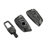 Happyit Zinc Alloy Car Key Case Cover for bmw X1 X3 X4 X5 F15 X6 F16 G30 7 Series G11 F48 F39 520 525 f30 118i 218i 320i 3/4 Buttons (Black+Round Buckle+4B2)
