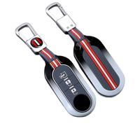 Happyit Zinc Alloy Car Key Cover Cases for Fiat 500 Panda Punto Bravo Ducato Peugeot Boxer Citroen Jumper Auto SIP22 Blade 3 Buttons (A 3 Buttons)