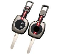 Happyit Zinc Alloy Car Key Cover Key Fob Cases Compatible with Suzuki SX4 Swift Liana Vitara Jimny Alto Ignis Esteem 2 Buttons (Matte+Square Buckle )