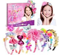 HappyKidsClub 3-9 Year Old Girls Gifts, Girls Hair Accessories Girls Birthday Presents Unicorn Toys Gifts for 4-10 Year Olds Girls Art and Craft Kits for Kids Age 3-9