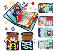 HappyKidsClub Busy Board Montessori Toys For Toddler, Toys for 1-4 Year Old Boys Girls Sensory Toys for Autism 1-4 Year Old Girls Gifts Toys for 1-4 Year Old Girls Birthday Presents Busy Book