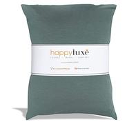 Happyluxe Travel Pillow, Airplane Pillow for Men and Women, Machine Washable Neck Pillow, Breathable Travel Essentials, Softer Than Cotton, 17" x 13", Made in The USA - Sage Green