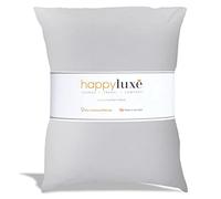 Happyluxe Travel Pillow, Comfort Accessories, This Small Neck Pillow is bigger than most Airline Pillows, 18" x 13" (46x33 cm), Great for Air Travel, Hotels, Camping, Naps, Hammock. (Cool Grey)