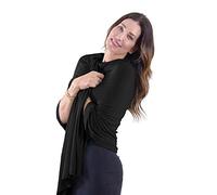 Happyluxe Women's Wayfarer Travel Swaddle, Classic Jersey-Jet Black, One Size