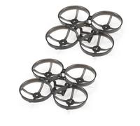 Happymodel Mobula8 85mm Wheelbase Drone Frame Accessories, 2PCS Black Micro FPV Whoop Frame for 2 inch Props 702/703/802/1002/1102/1103 Brushless Motors 1-2S Carbon Fiber Racing Quadcopter Frames