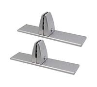 Happymore 2Pcs/Set Desktop Screen Partition Clip, Aluminium Alloy Desk Screen Baffle Fixed Clamp, Divider Clamp, Partition Support Holder with screw for Home Office