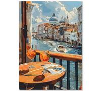 Happymotive Aperol Poster Series | 21 Designs, Aperol in Venice & Recipe Illustrations | Wall Pictures for Kitchen, Living Room & Bars | Premium Print on 300g Paper | DIN A3 & A4