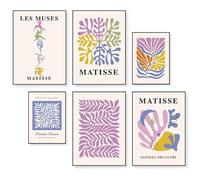 HappyMots Decorative Prints | Pack of 6 - 4 A3 and 2 in A4 Size | Assorted Motifs | Room Decor | Decorative Sheets for Pictures | No Frames Included