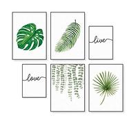 HappyMots Decorative Prints | Pack of 6 - 4 A3 and 2 in A4 Size | Assorted Motifs | Room Decor | Decorative Sheets for Pictures | No Frames Included
