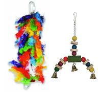 HAPPYPET Bird House Toy Bundle - Plucker & Jingler Wood