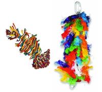 HAPPYPET Bird House Toy Bundle - Preener Parrot Toy & Plucker Bird Toy