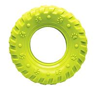 HAPPYPET Grrrelli Tyre Dog Chew Toy Durable Strong Fun Interactive Chewing Playing Catch Fetch Lightweight Tugging Pulling for All Breeds - Large