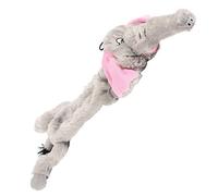 happypet "Mad About Pets" Plush Elephant Wild Crinkler Dog Toy
