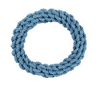 Happy Pet Dog Toy Nuts 4 Knots Rope Ring - Durable, Interactive - Purple 20cm Small