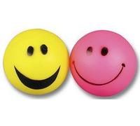 HAPPYPET Smiley Face Vinyl Ball Dog Toy
