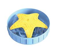 HAPPYPET Star Slow Feeder Dog Bowl Anti-Gulp Slows Eating Healthy Mealtime