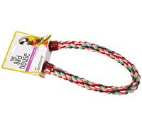 HappyPet Cotton Rope Perch The Bird House 30" Durable Interactive Hanging - Multicolor