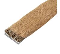 happyqueen - 65g Set - Half Head Remy Human Hair Weaves - Primium Quality - Hair Wefts Hair Extensions Weft weave (#8 Light Brown, 16")