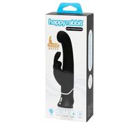 Happyrabbit Rechargeable G-spot - Black Thrusting Rabbit Vibrator