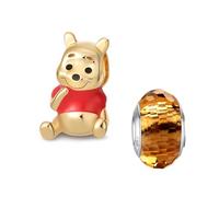 HappyStar Alien Dogs Pendant 925 Sterling Silver Insect Moon Princess Beads Charms for Bracelets Compatible Pandora Bracelet Women Jewelry Gift (With 1 Spacer Bead)