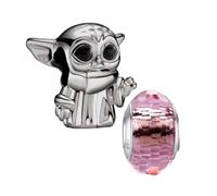 HappyStar Star War 925 Sterling Silver Charms Beads Dangle Pendants Compatible Pandora Charms Bracelets for Women Jewellery Gifts(With Spacer Beads)