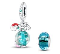 HappyStar Tarot Cards Pendants 925 Sterling Silver Rose Flower Beads Charms Compatible Pandora European Bracelets Necklaces WomenJewellery(With Spacer Beads)