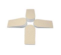 Happystep 1 Pair 1cm and 1 Pair 3cm Invisible Height Increase Shoe Inserts Insoles, in-Sock Heel Lift Raising Pad for Shoes