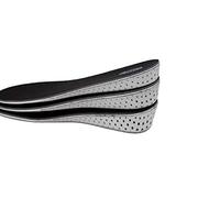 Happystep Wide Fit 3 Pairs 2 + 3 + 4 cm Invisible Height Increase Insole, Heel Increase to Immediate Size Increase to Fix Leg Inequality (EU Size 37-43)