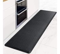 HappyTrends Kitchen Mat Cushioned Anti-Fatigue Floor Mat,17.3"x60",Thick Waterproof Non-Slip Kitchen Mats and Rugs Heavy Duty Ergonomic Comfort Rug for Kitchen,Floor,Office,Sink,Laundry,Black