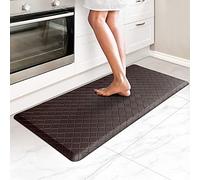 HappyTrends Kitchen Mat Cushioned Anti-Fatigue Kitchen Rug,17.3"x39",Thick Waterproof Non-Slip Kitchen Mats and Rugs Heavy Duty Ergonomic Comfort Rug for Kitchen,Floor,Office,Laundry,Chocolate