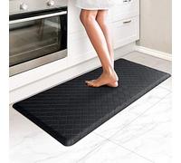 HappyTrends Kitchen Mat Cushioned Anti-Fatigue Kitchen Rug,17.3"x39",Thick Waterproof Non-Slip Kitchen Mats and Rugs Heavy Duty Ergonomic Comfort Rug for Kitchen,Floor,Office,Sink,Laundry,Black