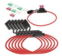 Happyyami 1 Set Dustproof Car Inline Fuse Holder with Standard Fuse Sockets for Automotive Truck Rv and Boat Protection