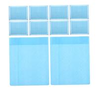 Happyyami 10 Set Bird Cage Paper Pad Covers Small Animals Cage Liner Bird Cage Liners Extra Large Parrot Cage Bird Cages Absorbent Birdcages Birdcage Accessories Waterproof Litter Count Blue