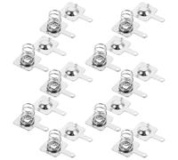 Happyyami 10 Sets Aaa Battery Spring Contact Plates, Battery Quick Connect and Disconnect Adapter DIY Connector for Remote Control Devices Metal Positive and Negative Terminals