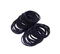 Happyyami 100G Elastic Rubber Bands for Hair Ties High Elasticity Ponytail Holders for Adults and Black for All Hair Types for Sports and Workouts