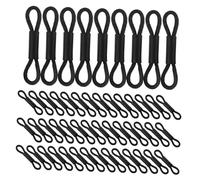 Happyyami 100pcs Black Elastic Chick Leg Bands for Poultry Splay Foot Correction Adjustable Leg Rings for Baby Birds Quail Ducks Newborn Chick Care