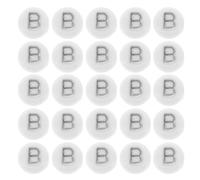 Happyyami 100pcs Craft Necklaces Beads: Acrylic Letter Beads - Individual Alphabet B Charm for DIY Name Jewelry Keychains & Handmade Bracelet Accessories