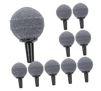 Happyyami 10pcs Air Stone Diffuser for Aquarium Bubbles Release Tool Oxygen Levels Fish Tanks for Freshwater and Hydroponic Systems