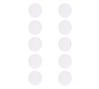 Happyyami 10pcs Circle Canvas Pure Cotton Canvas Board for Oil Painting Creation Suitable for Types of Media Round Cotton Painting Board and Art Supplies