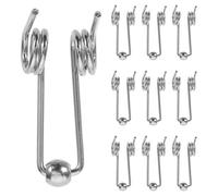 Happyyami 10pcs DIY Curling Iron Replacement Parts Heavy Duty Metal Torsion Springs Hair Styling Tools Supplies for Curling Iron Hair Styling