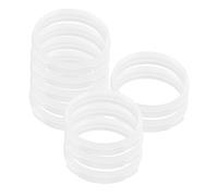 Happyyami 10pcs Diy Hamster Tunnel Connector Replacement Rings for Rat Tubes Plastic Tube Rings for Hamster Cage White