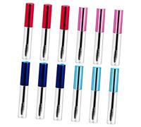 Happyyami 10Pcs Empty Mascara Tubes DIY Cosmetics Storage Bottles Vials Mixed Colors for Travel Toiletry Tightly Sealed Containers