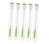 Happyyami 10pcs Eyelash Extensions Brush Tubes Glitter Professional Eyelash Comb and Lash Brow Applicator for Makeup Easy Use and Portable for Beauty Salons and Home Use