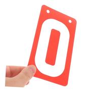 Happyyami 10pcs Flip Scoreboard Number Cards Portable Score Keeper for Sports Billiards Tennis Football Versatile Replacement Score Board with Red and Blue Plastic Digits