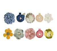Happyyami 10pcs Girls Hair Accessories Flower Hair Clips Hairpin for Little Girls Bobby Pin for Bang Clip