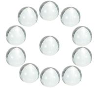 Happyyami 10pcs Glass Beads round Small Glass Pebbles Vase Fillers for Centrepieces Decorative and Elegant Vase Fillers Suitable for Marble Game and Long-term Preservation