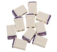 Happyyami 10pcs Micro Square Automotive Fuses Compact Low Profile Car Fuse Kit for Circuit Protection Space Efficient Design for Trucks Cars Suvs and Boats