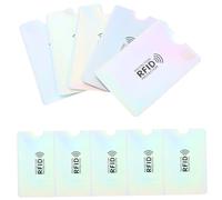 Happyyami 10pcs RFID Blocking Card Sleeves Lightweight Id Credit Card Protectors Slim and Reusable Holders for Secure Storage of Bank and Ids